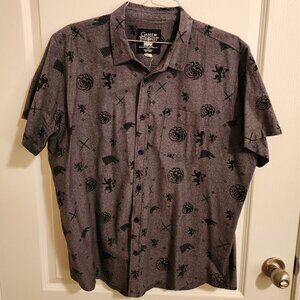 HBO Game of Thrones Button Down Shirt XXL
